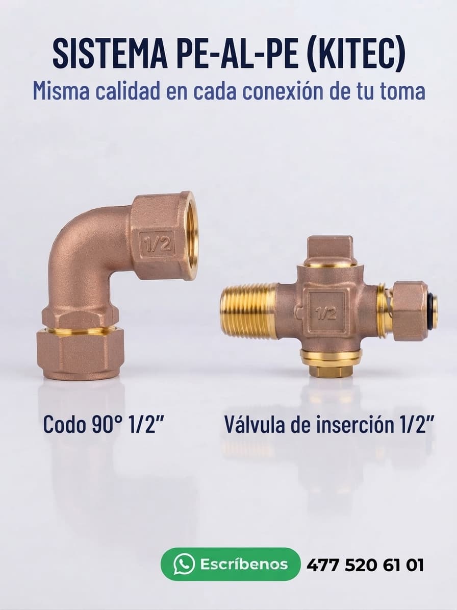 Válvula de inserción Kitec de 1/2 pulgada en PE-AL-PE — imagen 5 de 5