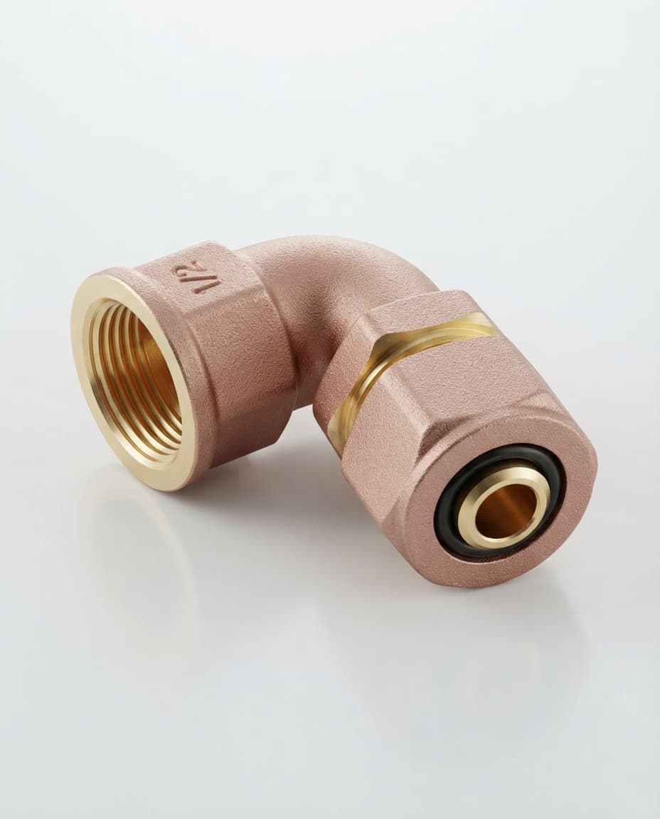 Codo Combinado de 1/2 pulgada a 90 grados en PE-AL-PE — imagen 1 de 7