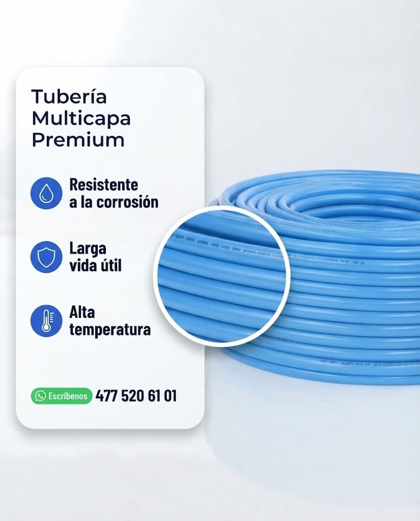 Rollos de tubería multicapa Kitec de polietileno con alma de aluminio
